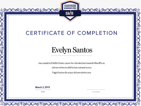 About Me Certificate 05